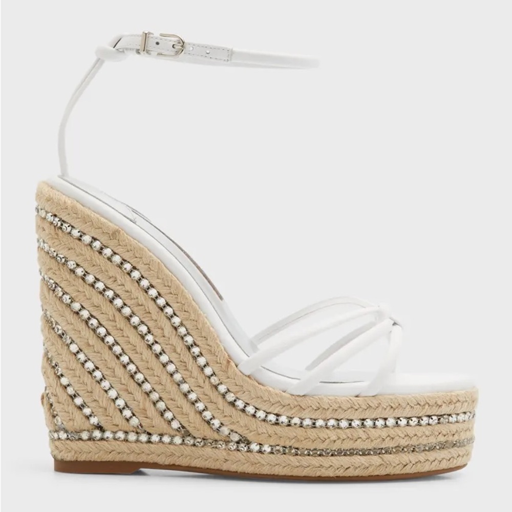 Sophia Webster Alina Crystal Wedge Espadrilles